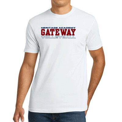 Adult Heritage Academy Gateway Volleyball White T-shirt  Thumbnail