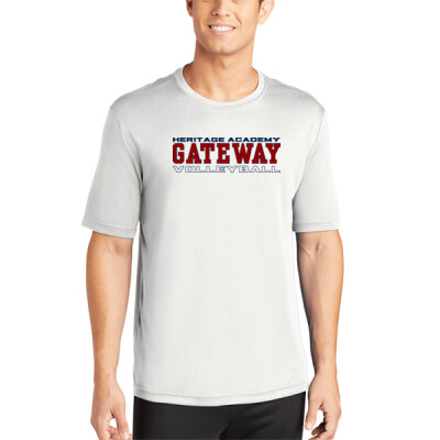 Adult Heritage Academy Gateway Volleyball White Dri-fit T-shirt  Thumbnail