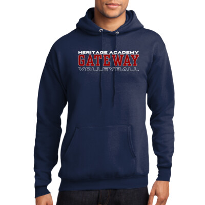 Adult Heritage Academy Gateway Navy Fleece Hoodie Thumbnail