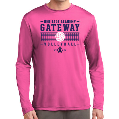 HAG Girls Volleyball 2026 Pink Long Sleeved Dri-Fit T-Shirt Thumbnail