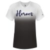 Women's V-Neck Ombre T-Shirt Thumbnail